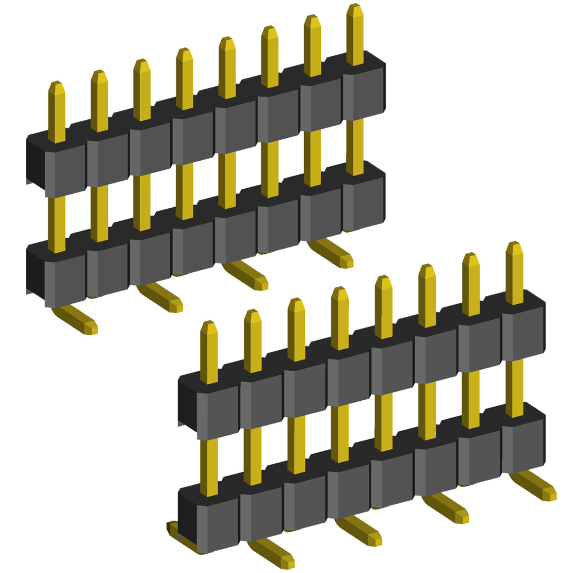 2.00mm Pin Header Single Row Double Insulator SMD B1(2) Type